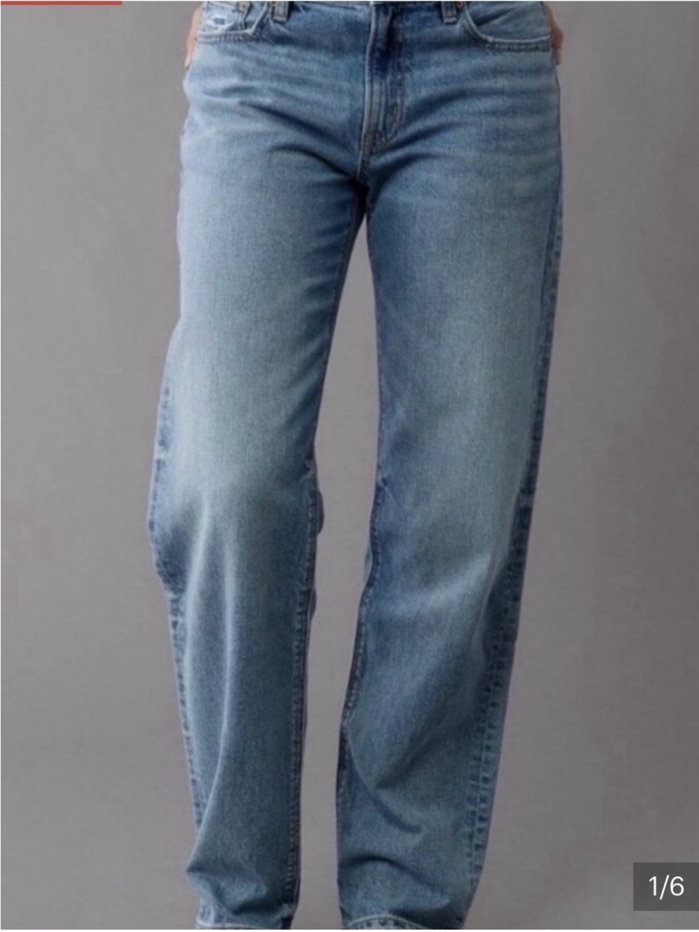 American Eagle Ex-Boyfriend Jeans Womens 14 Blue Light Wash Strigid Denim
